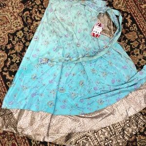 Recycled Sari Wrap Skirt